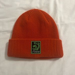 pleasures beanie with logo patch